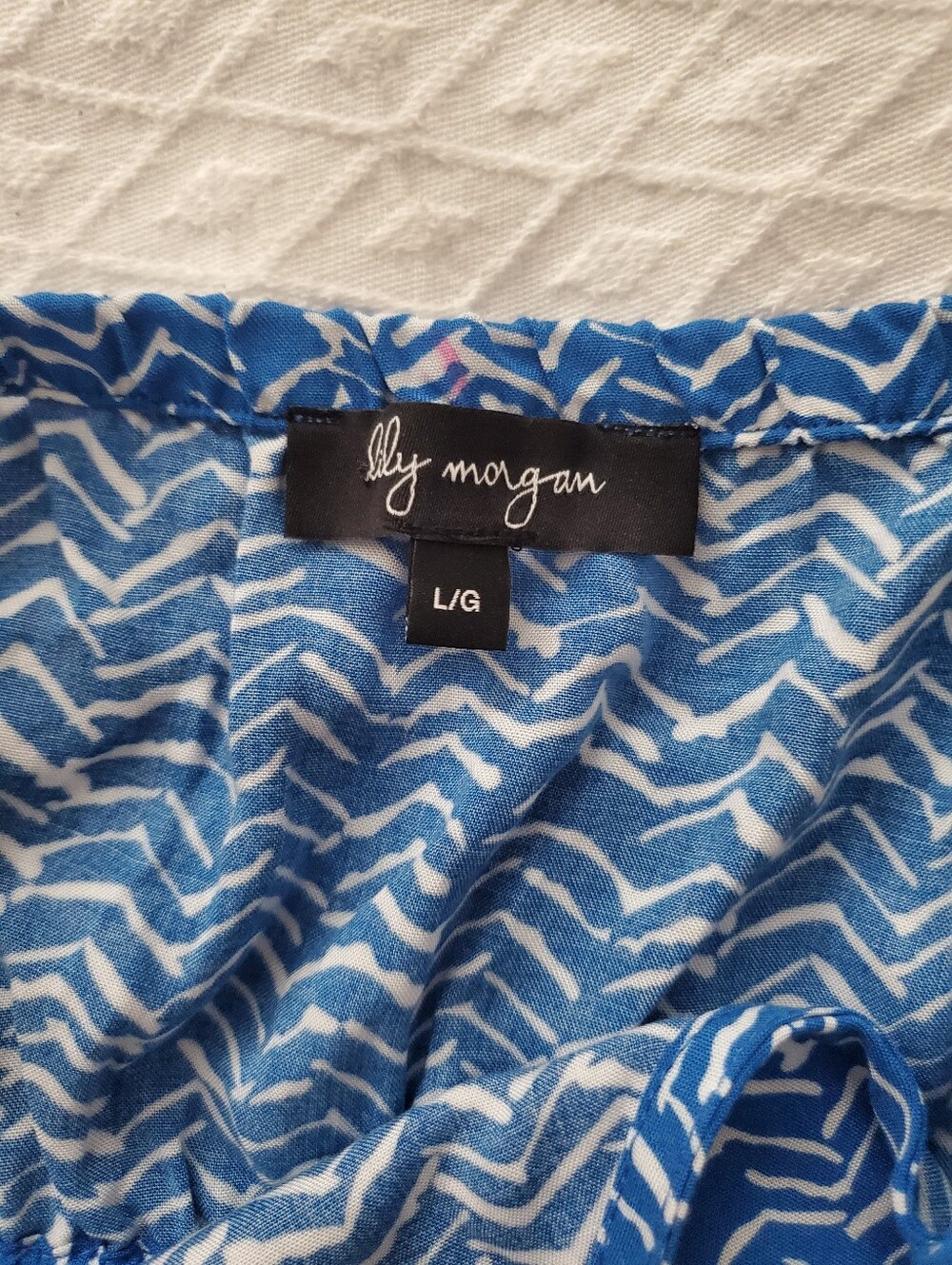 Sleeveless Blue Printed Maxi Dress with V-Neck - Picture 6 of 14